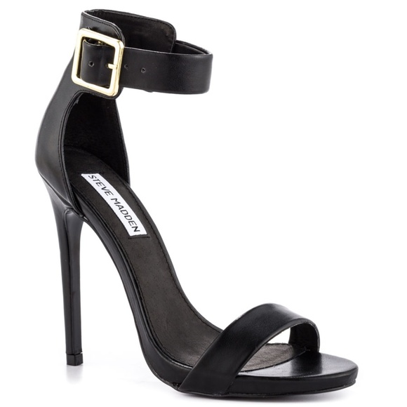 Steve Madden Shoes - Steve Madden "Marlenee" Black Stiletto Sandal